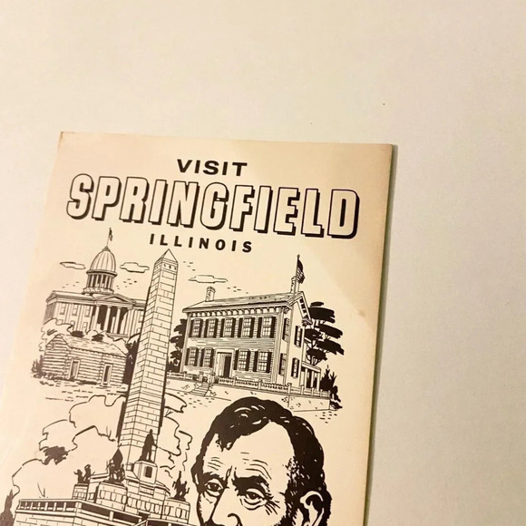 Vintage Illinois State Museum Travel Brochure Heart of Lincoln Land Postcard - Picture 16 of 16